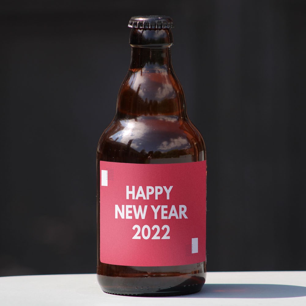 Cadeau nouvel an biere personnalisée